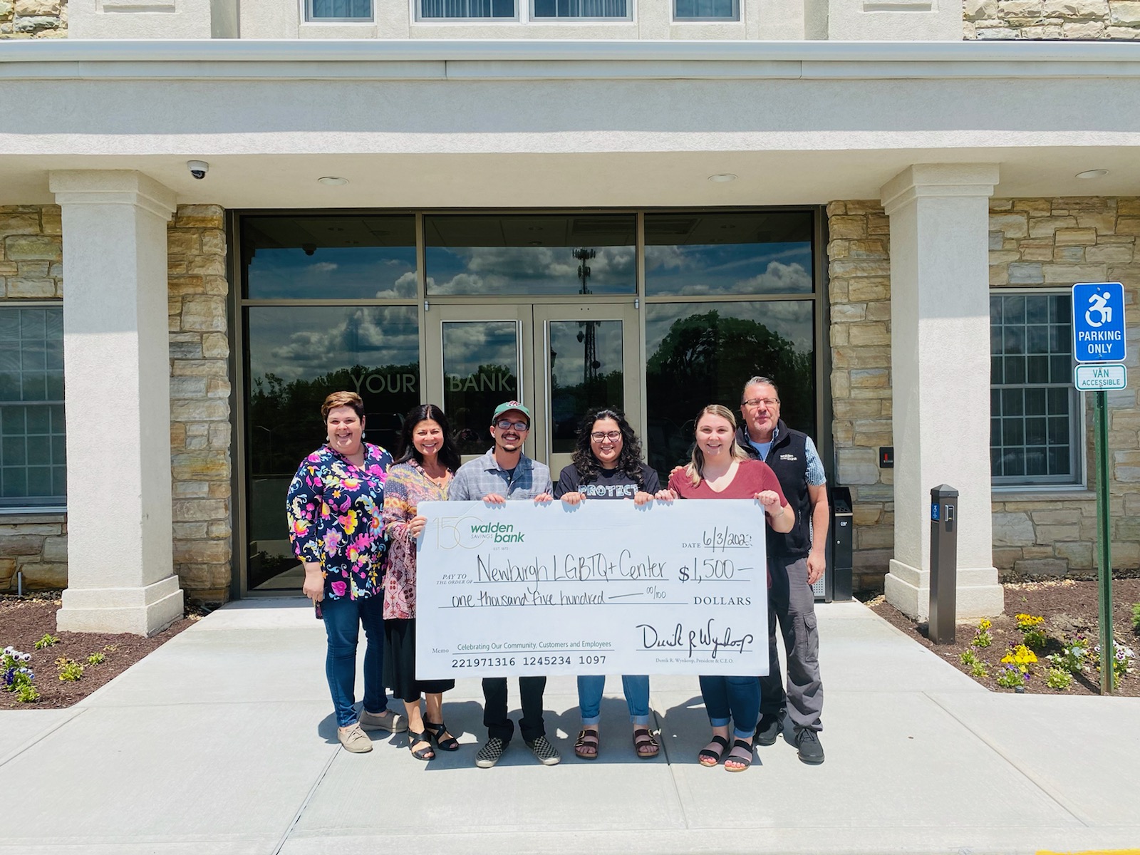 Walden Savings Bank Donates $1,500 to Newburgh LGBTQ+ Center