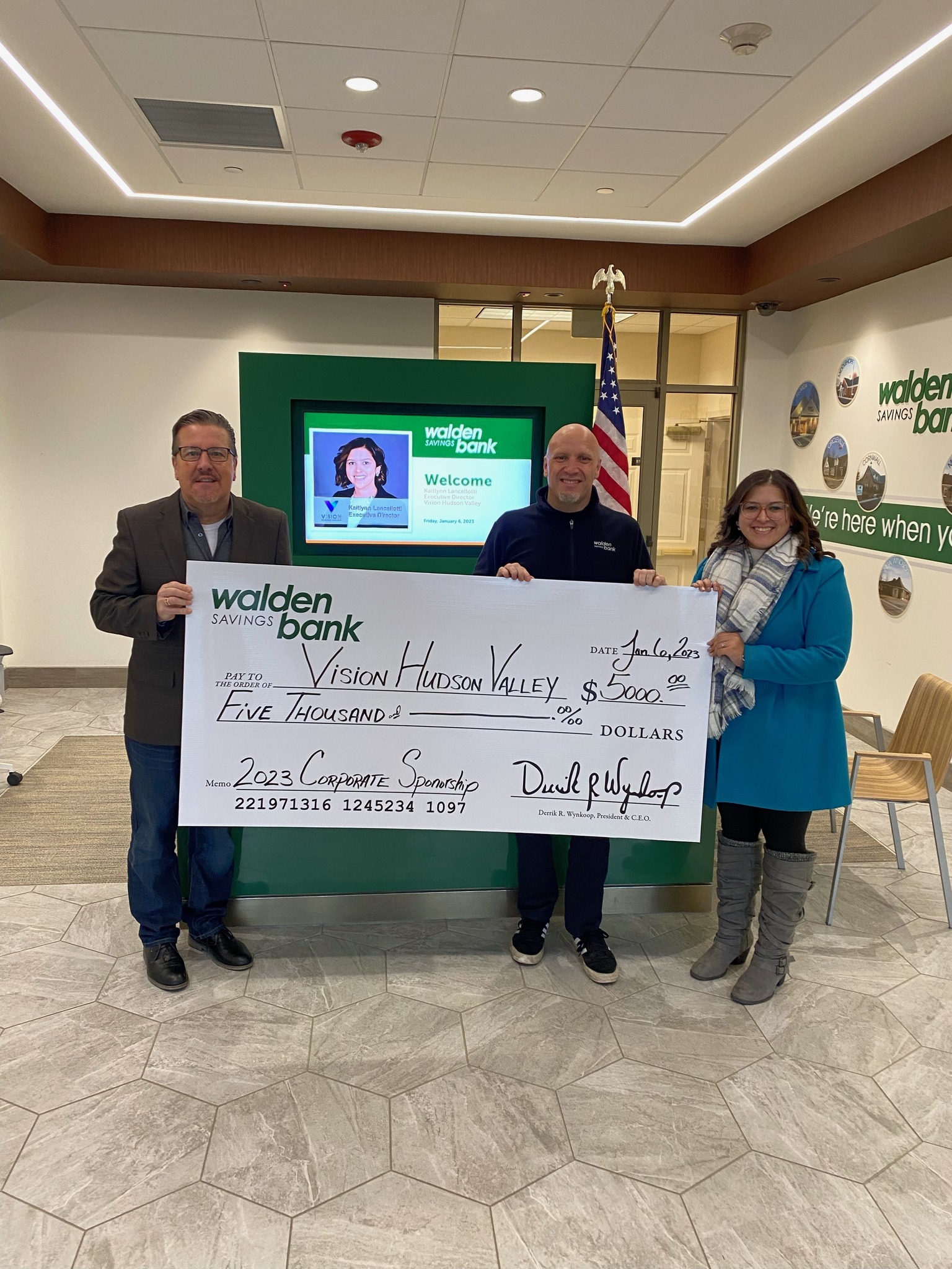 Walden Savings Bank is Corporate Sponsor 