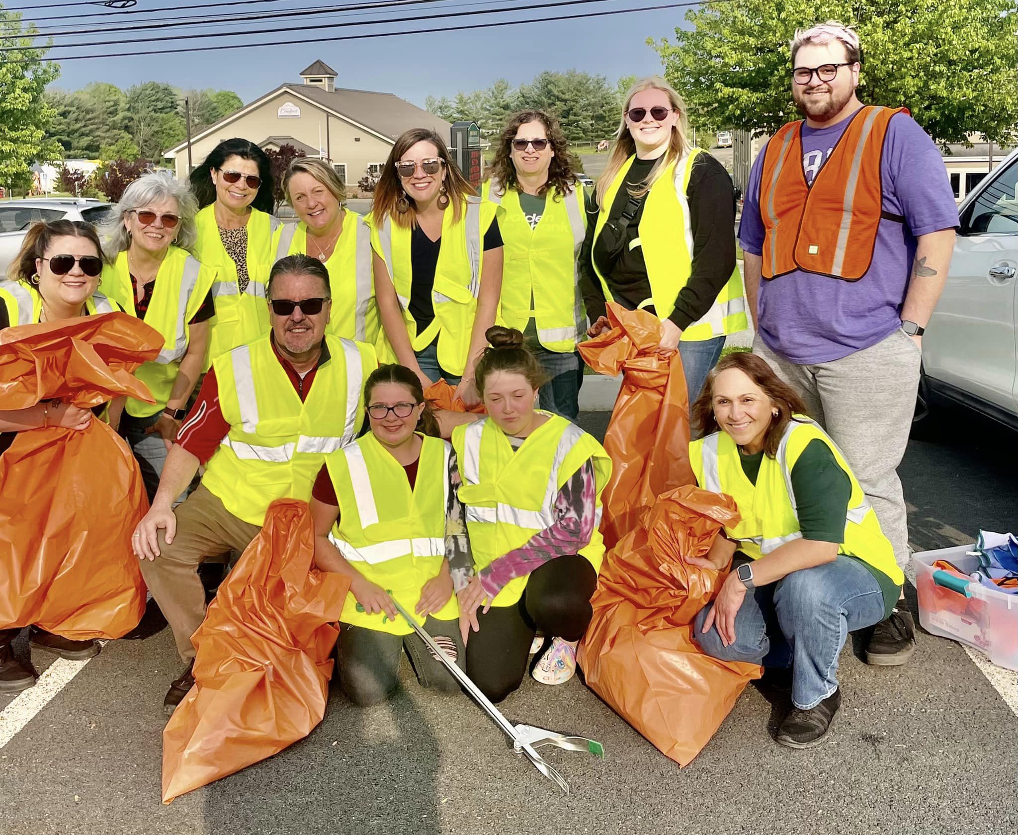 Walden Savings Bank Cleans Adopted Highway in Pine Bush 